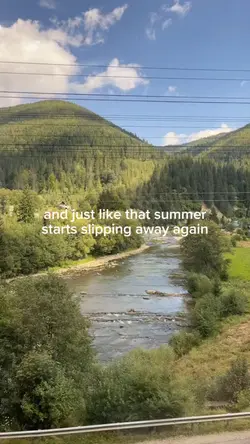 summer slipping away