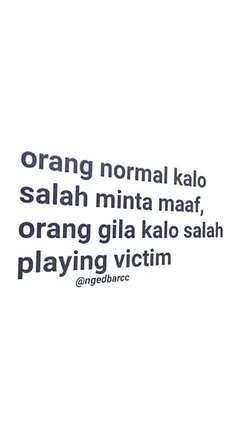 playing victim
