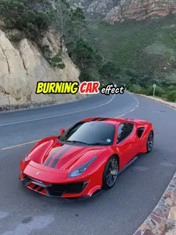 Burning car effect 