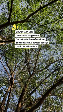 Liburan usai