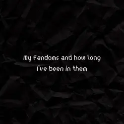 My fandoms