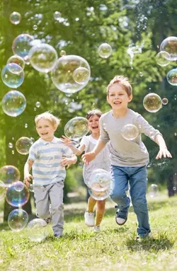 playing in the park