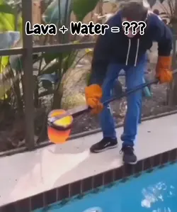 Lava + Water = ???