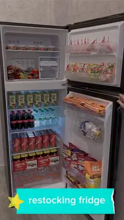 Restocking fridge