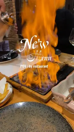 New menu restaurant 