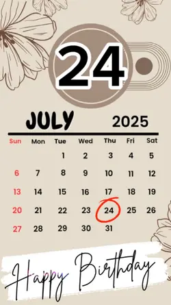 birthday 24 July 