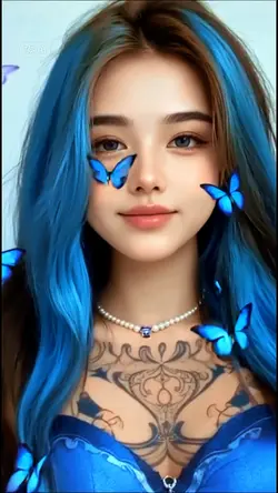 queen blue hair