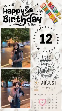 12 August Brithday 