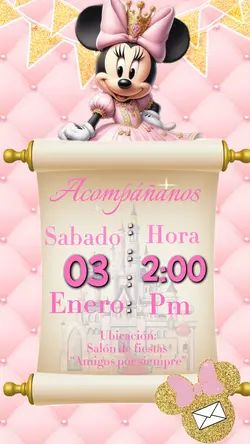 Invitación Minnie🎀