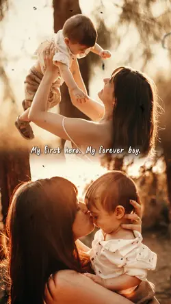 mom and son