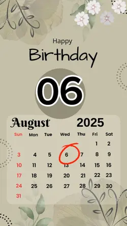 birthday 06 August 