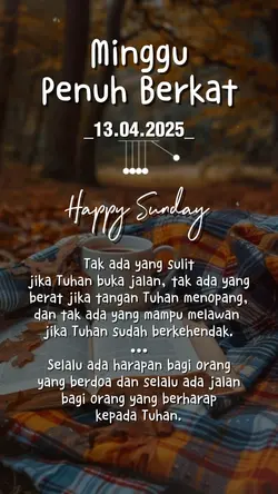 Minggu Penuh Berkat.