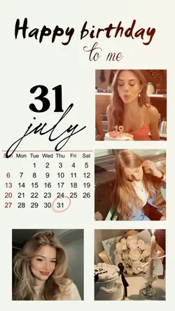 BIRTHDAY 31 JULY
