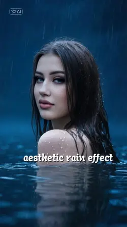 ai rain aeshtetic