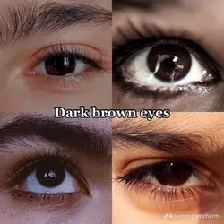 dark brown eyes