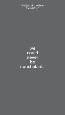 we could never be
