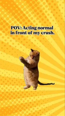 Acting normal
