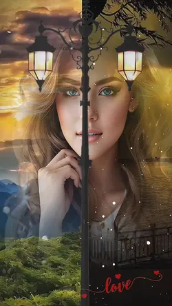 Efek 2 background