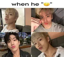 when he pouts