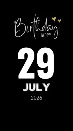 birthday 29 jul 2026