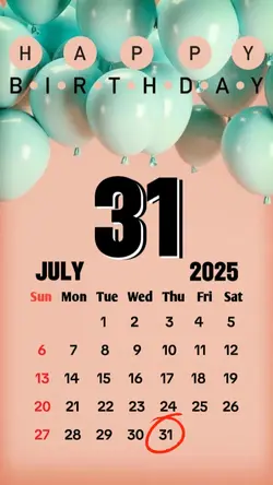 birthday 31 july