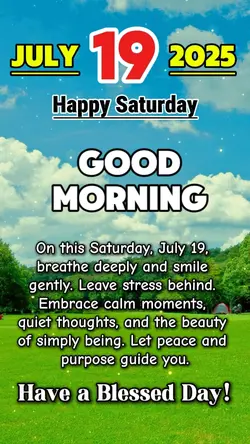 July 19, Saturday 