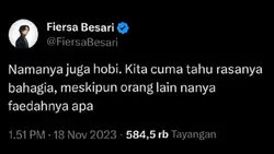 namanya juga hobi