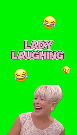 Lady laughing 