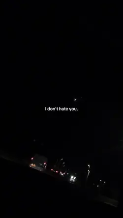 I don't hate you