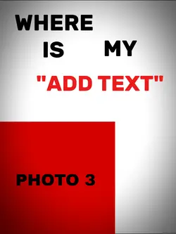 where is my add text