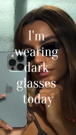 dark glasses trend