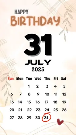 birthday 31 july