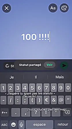 J’ai déjà fait 200