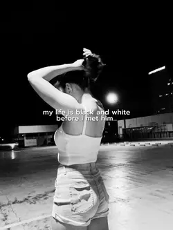 black and white