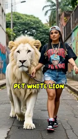 pet white lion