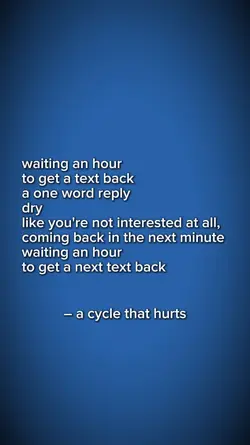 a cycle that hurts