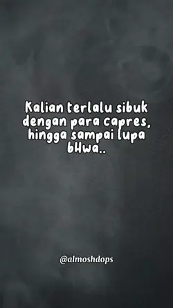 sibuk capres