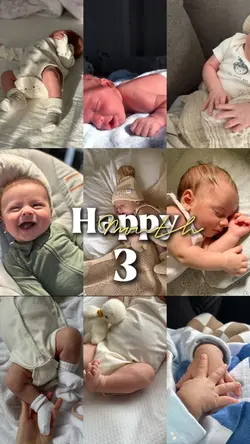 happy 3 month baby