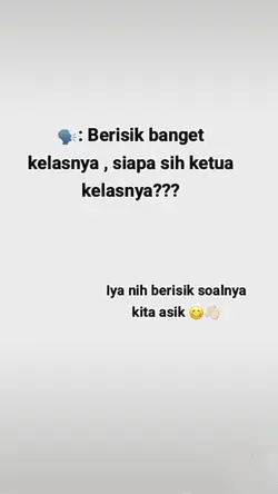 Berisik bngt kelasny
