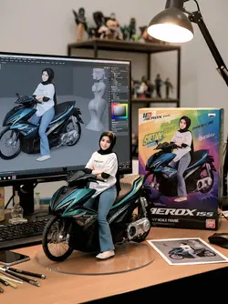 miniatur motor viral