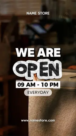 WE ARE OPEN