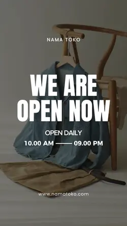 story : we are open