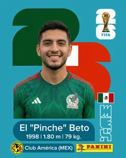 Estampita Panini Mex