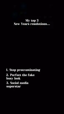 My NY Resolutions 