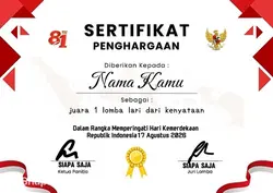 sertifikat lomba