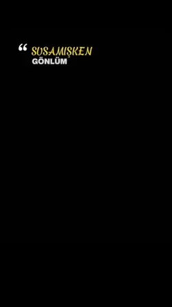 Susamışken aşka