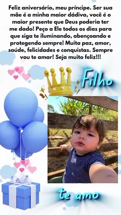 parabéns filho 