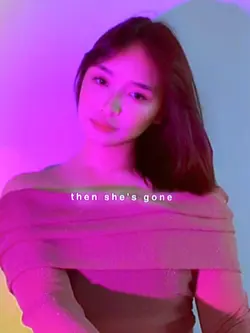 and she's gone