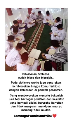 Bisa karena terbiasa