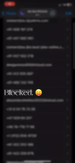 Mwah… Blocked 💋👋🏼😝